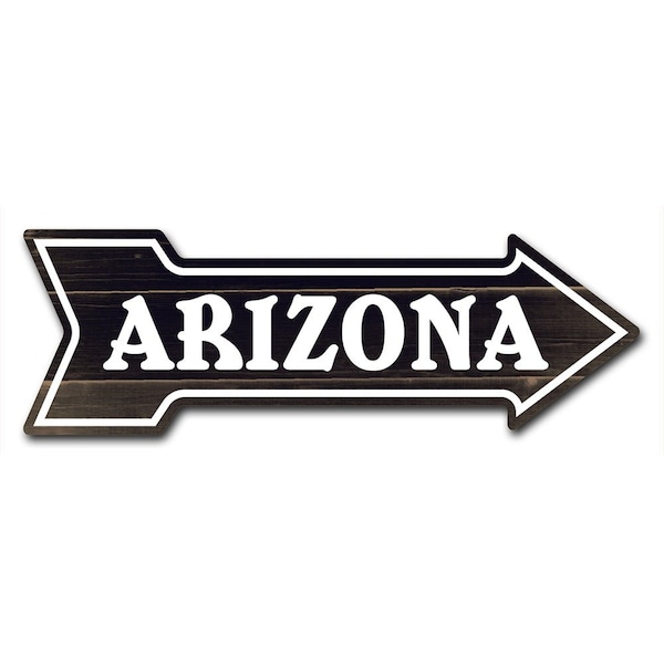 Arizona 2 Arrow Decal Funny Home Decor 24in Wide